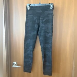 Lululemon Athletica Wunder Train Black Camo Leggings